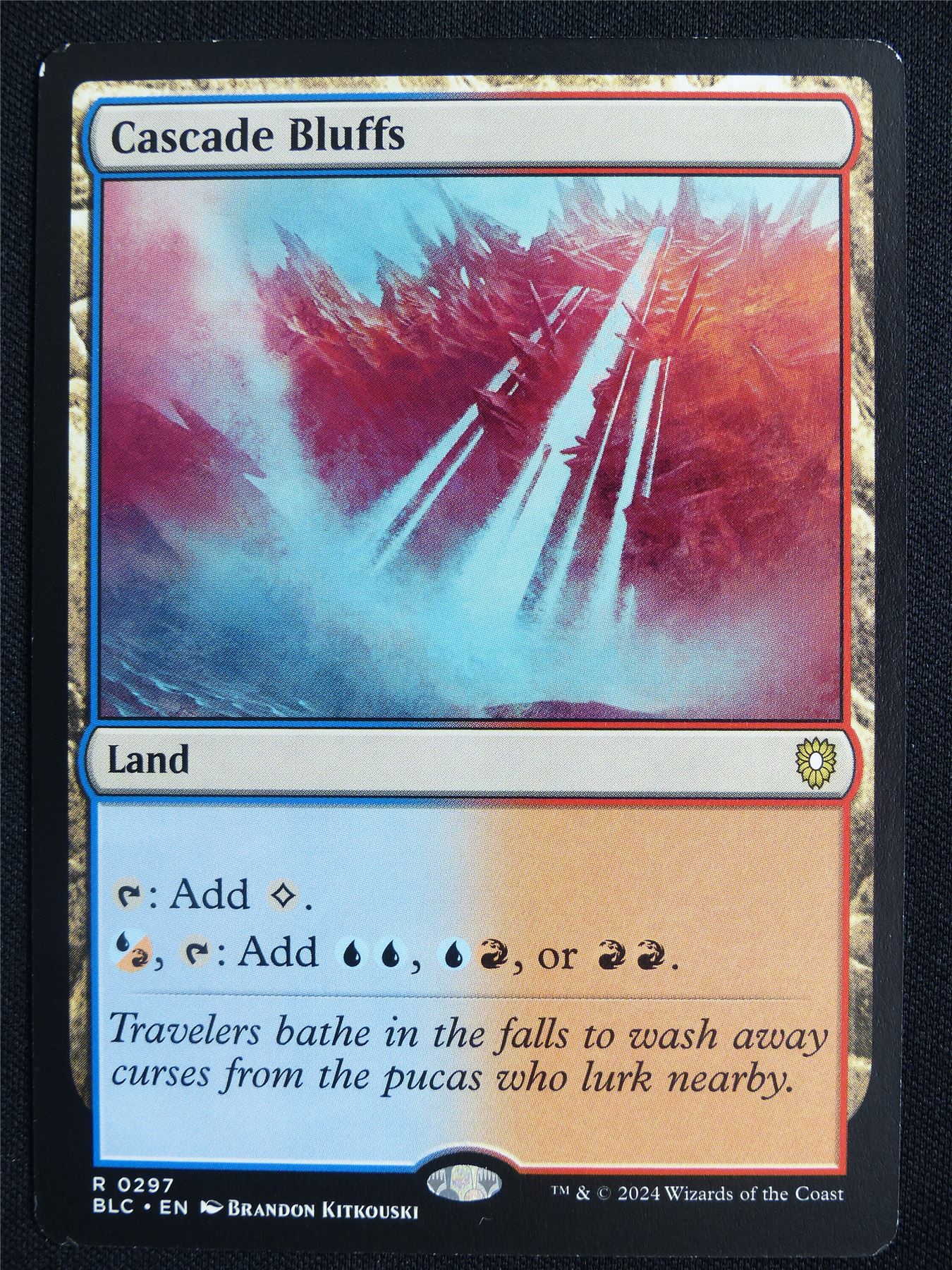 Cascade Bluffs played - BLC - Mtg Card #3DK