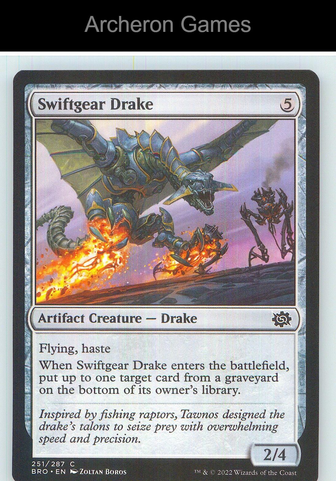 Swiftgear Drake BRO 251 C MTG Card NM/EX+