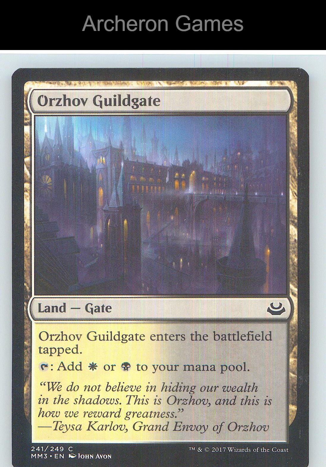 Orzhov Guildgate MM3 241 C MTG Card NM/EX+