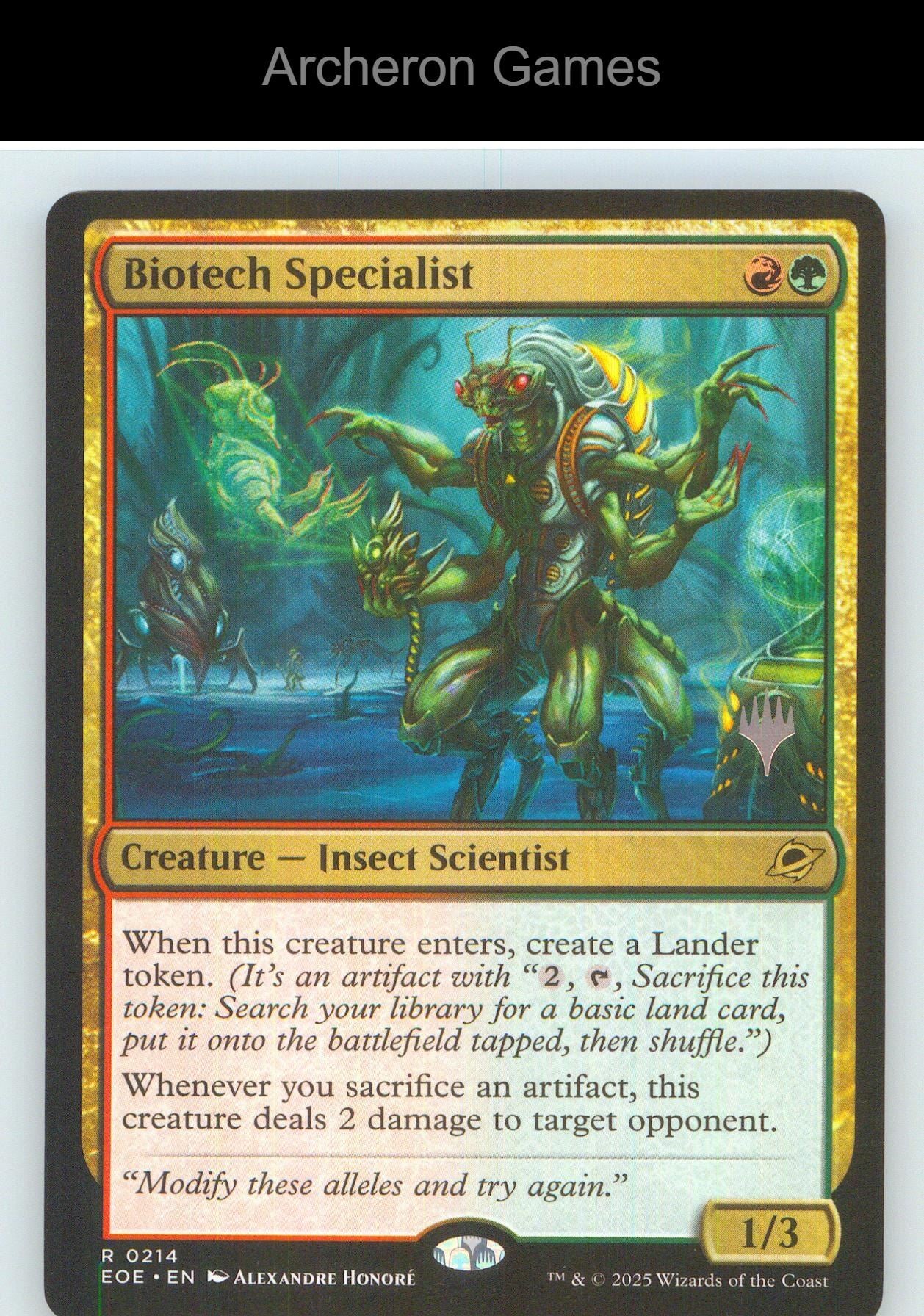 Biotech Specialist EOE 214 R MTG Card NM/EX+ Foil