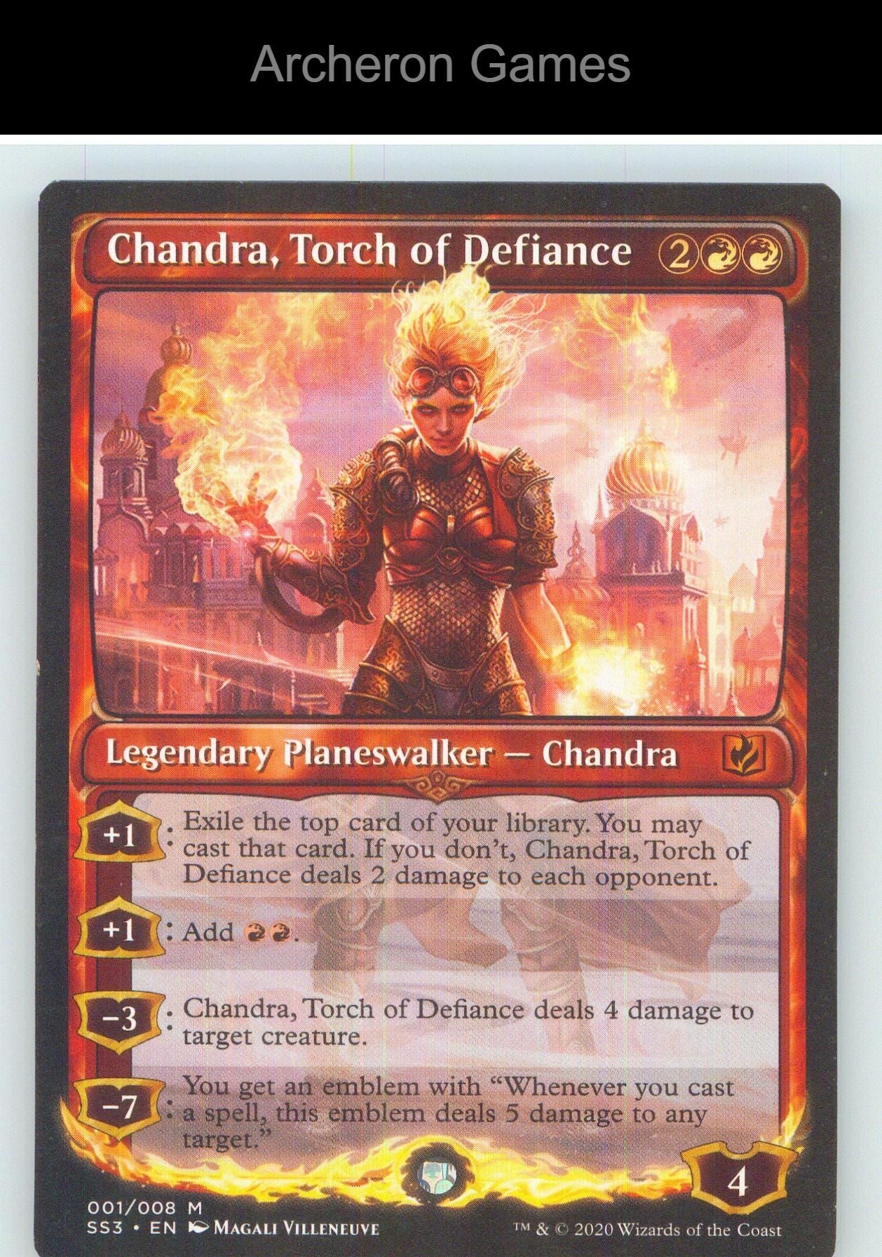 Chandra, Torch of Defiance SS3 1 Mythic MTG Card NM/EX+