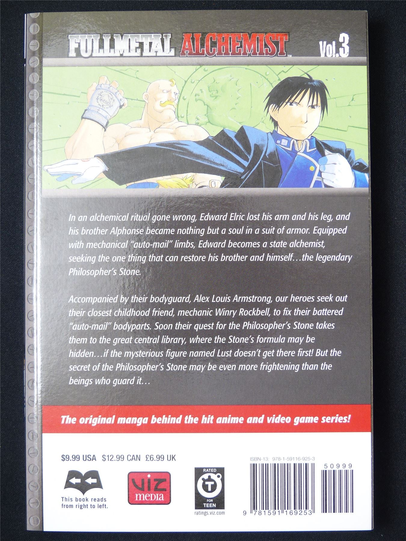 Full Metal Alchemist Volume 3 - Viz Media Manga #1A3
