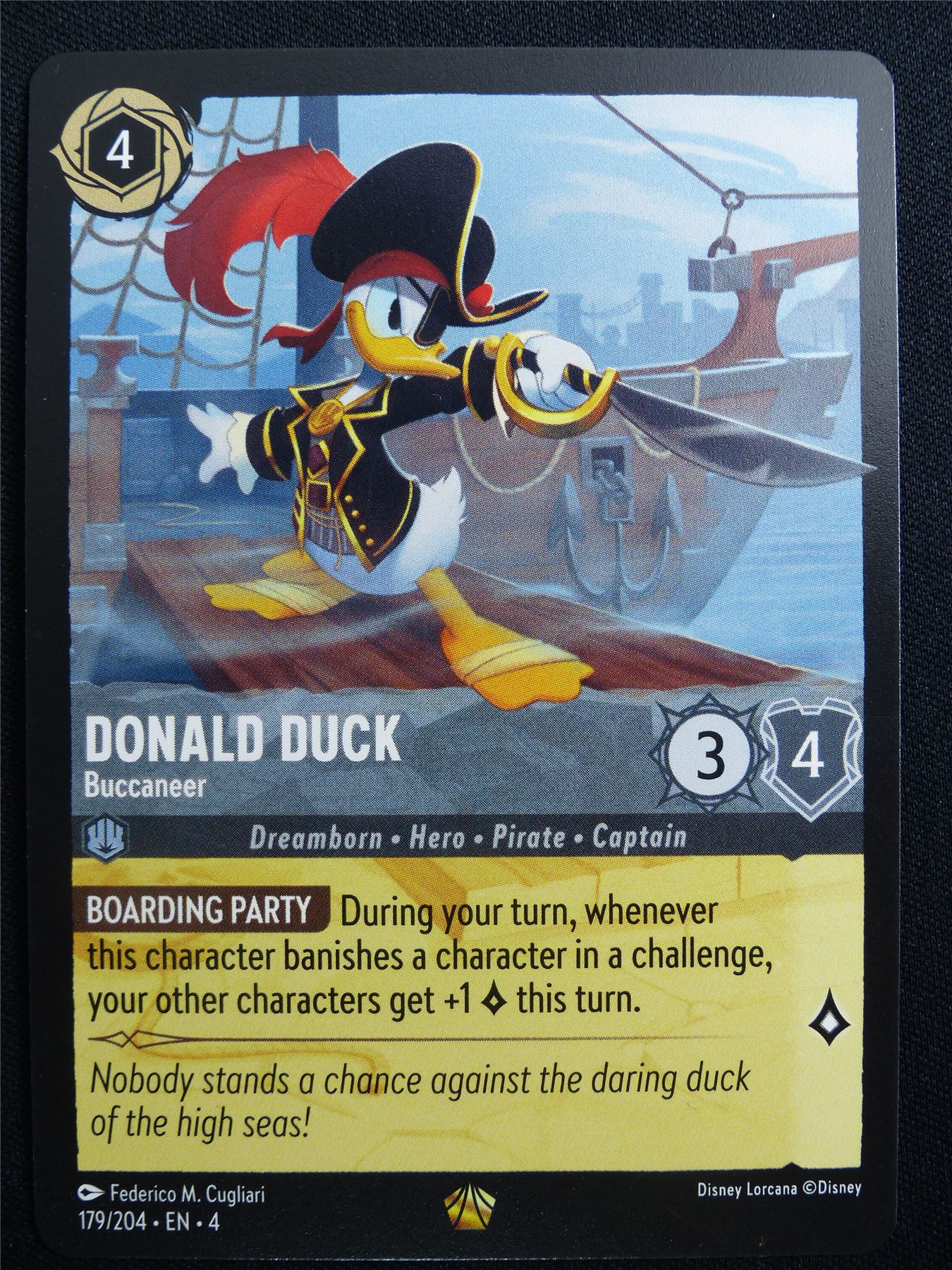 Donald Duck Buccaneer 179/204 - Lorcana Card #30Y