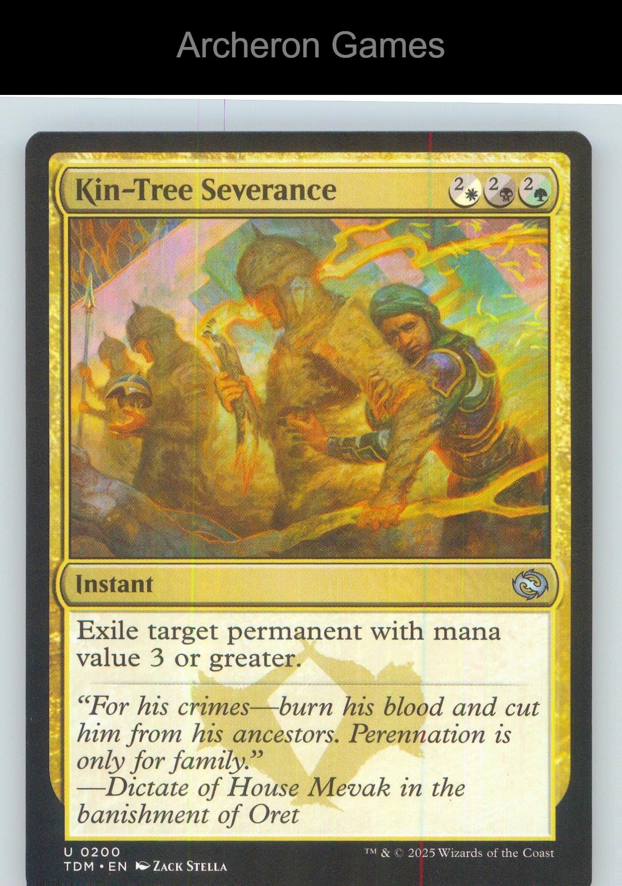 Kin-Tree Severance TDM 200 UC MTG Card NM/EX+
