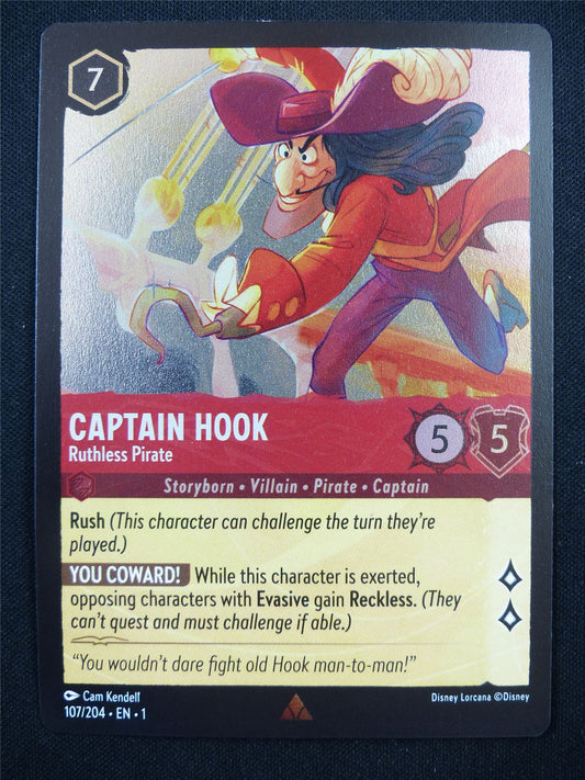 Captain Hook 107/204 Foil - Lorcana Card #LI