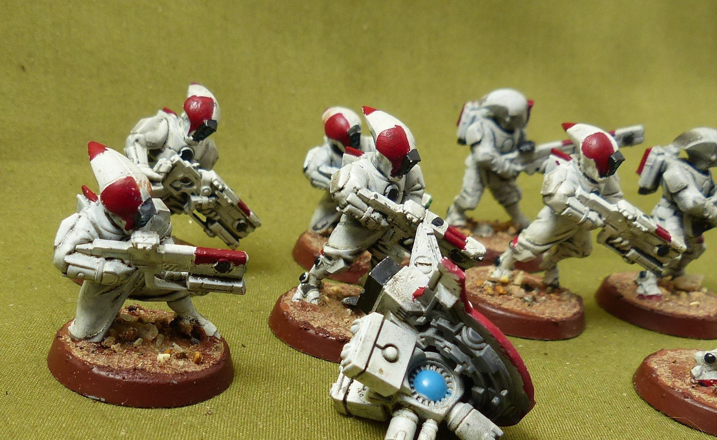 Fire Warriors Strike Team set of 8 painted - Tau Empire - Warhammer 40K #JI