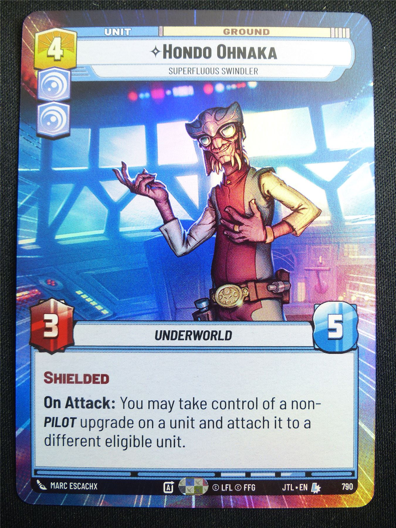 Hondo Ohnaka 790 Hyperspace Foil - Star Wars Unlimited Card #4GO