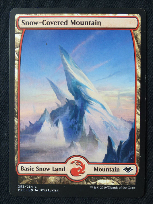 Full Art Snow-Covered Mountain 253/254 - MH1 - Mtg Card #1P