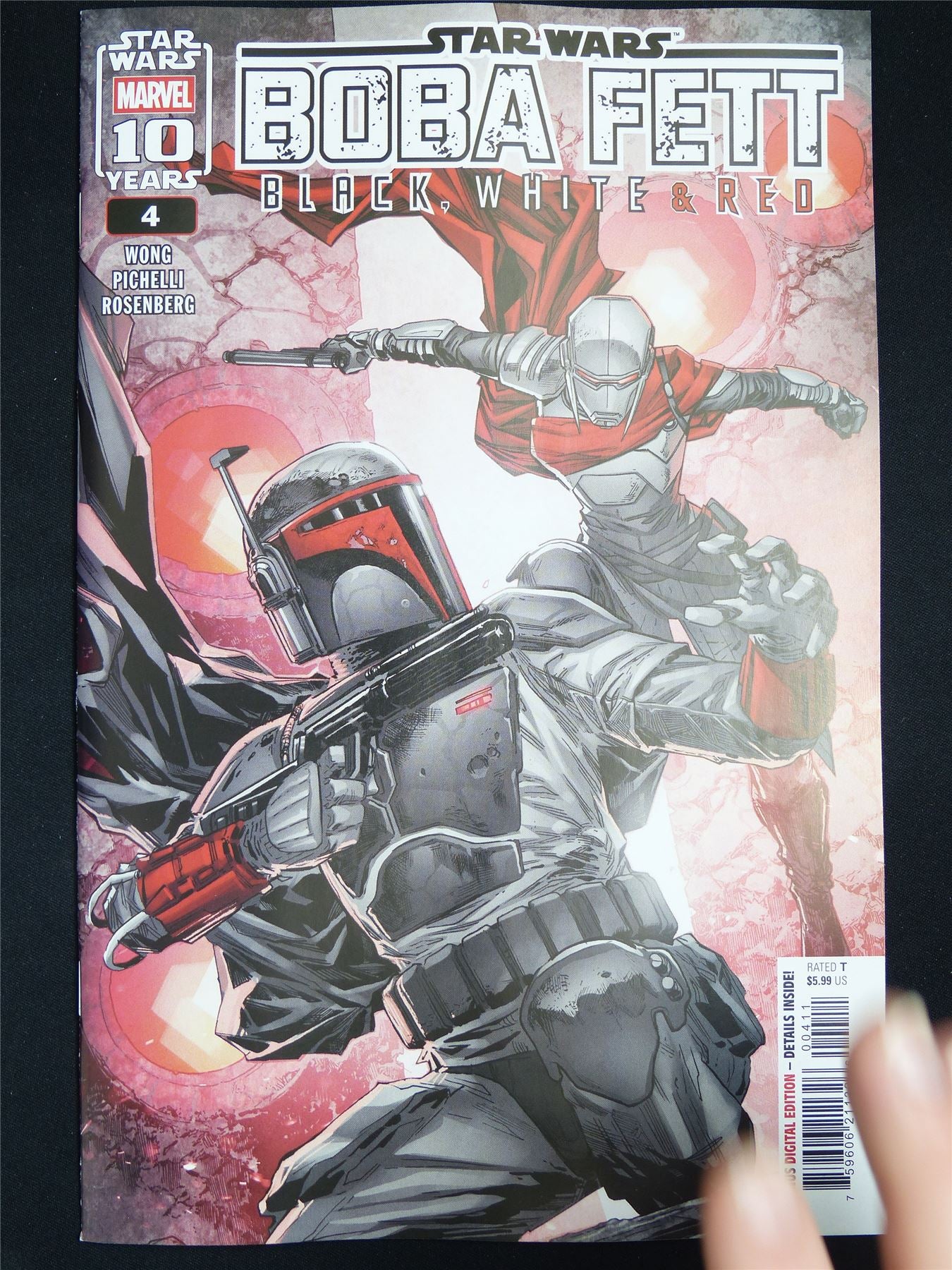 STAR Wars: Boba Fett Black White & Red #4 - Feb 2026 Marvel Comic #W0