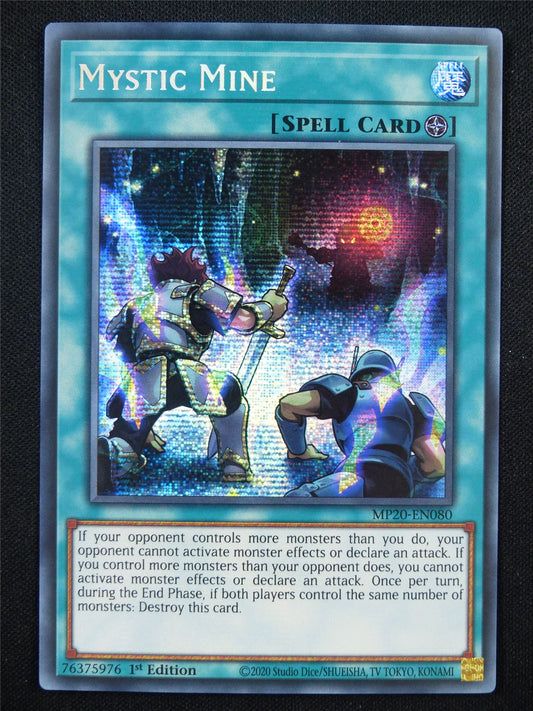 Mystic Mine MP20 Secret Rare - 1st ed Yugioh Card #ZI