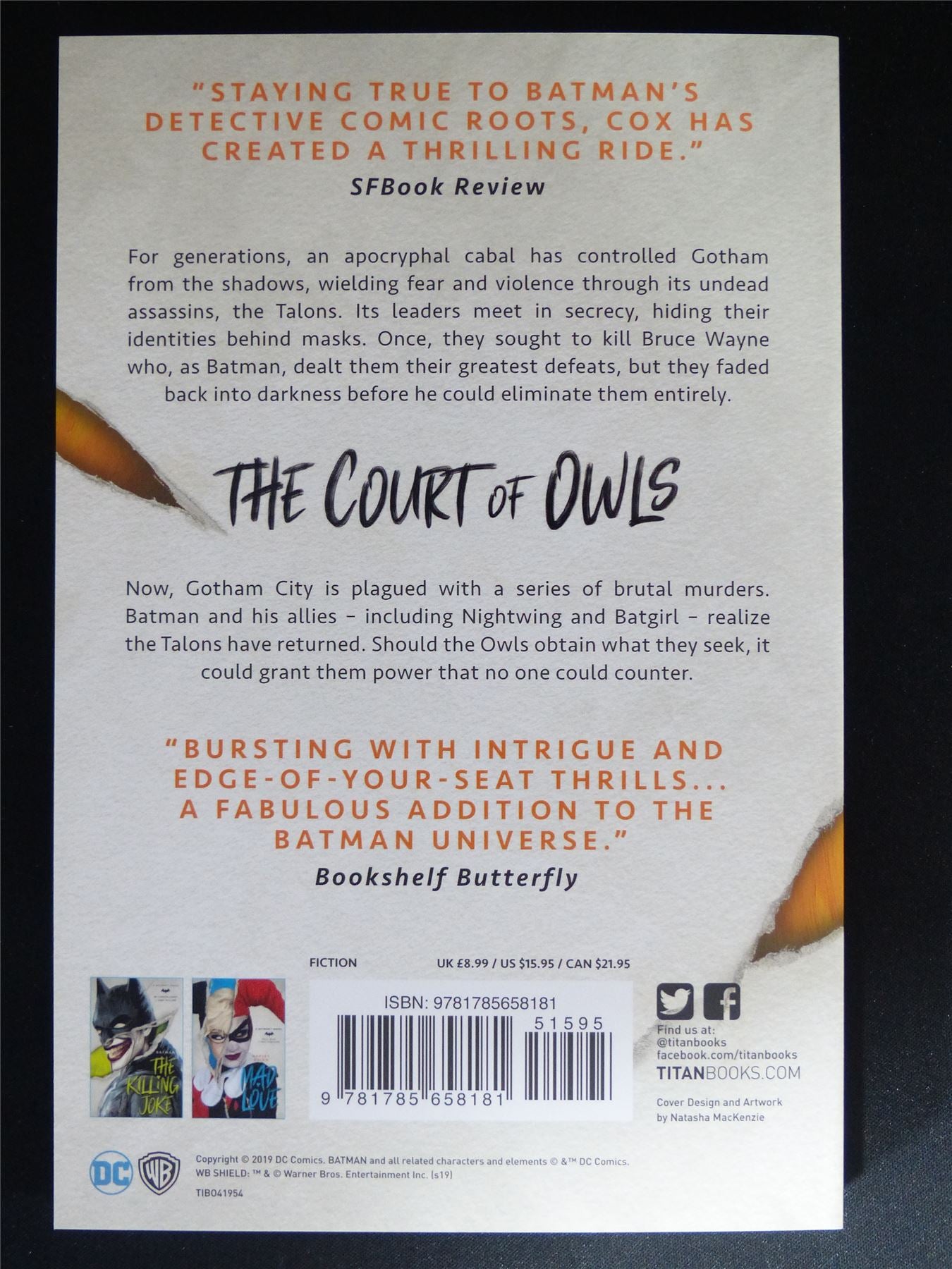 Batman The Court of Owls - DC Titan Novel Book Softback #8I