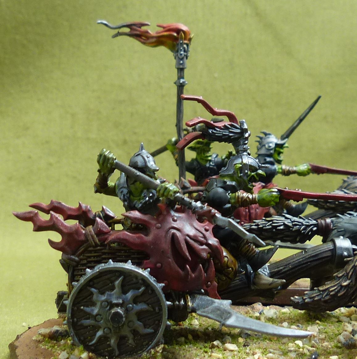 Sunsteala Wheelas painted - Gloomspite Gitz - Warhammer AoS #1Q8
