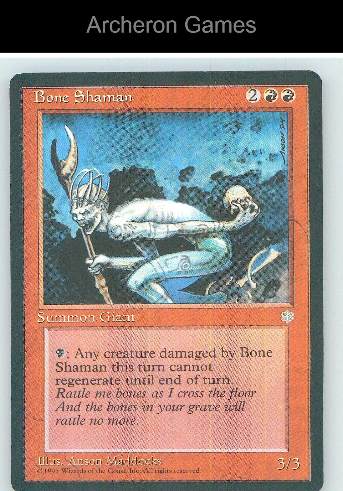 Bone Shaman ICE C MTG Card NM/EX+