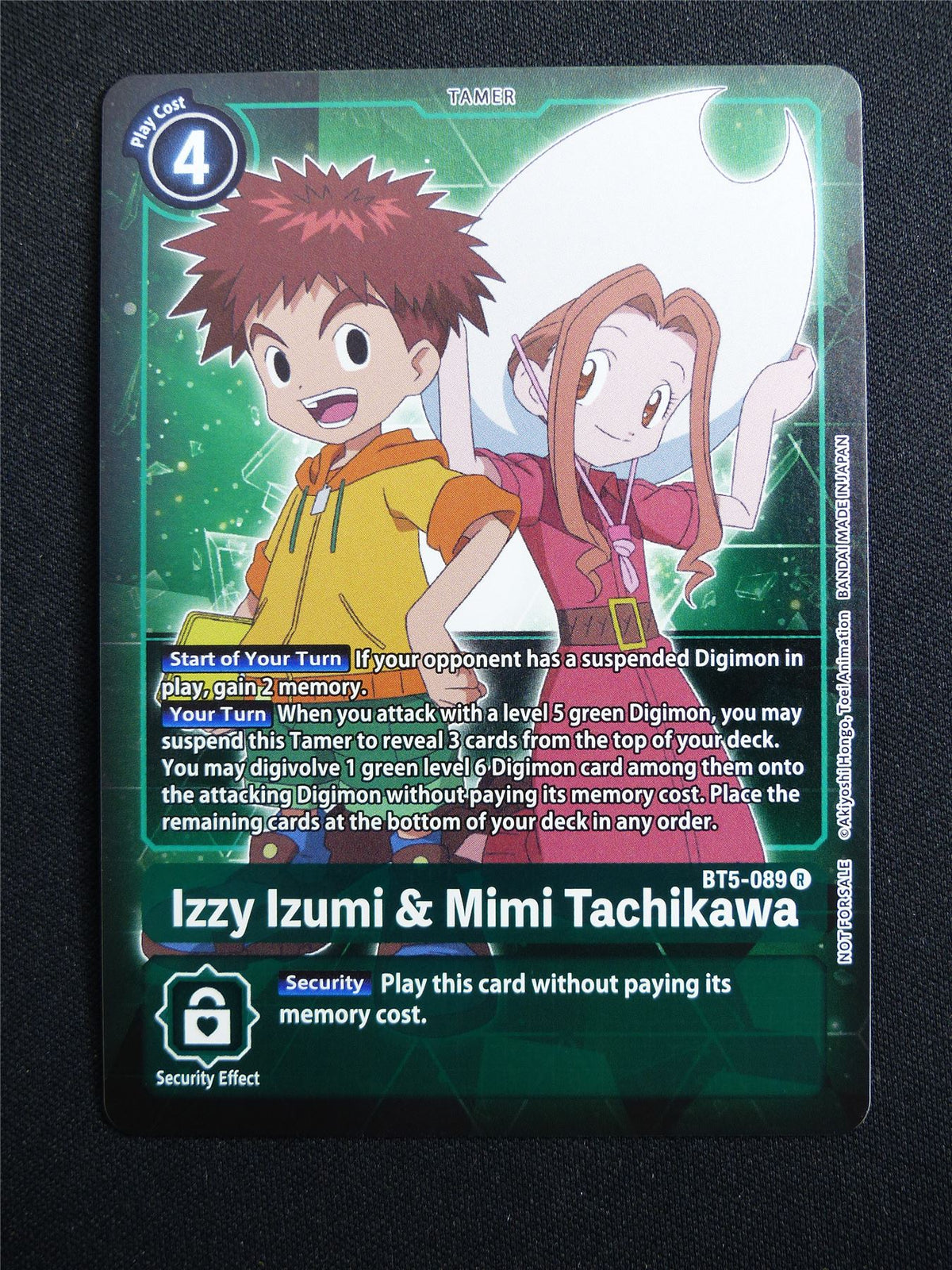 Izzy Izumi & Mimi Tachikawa BT5-089 R Foil alt art - Digimon Card #4LB
