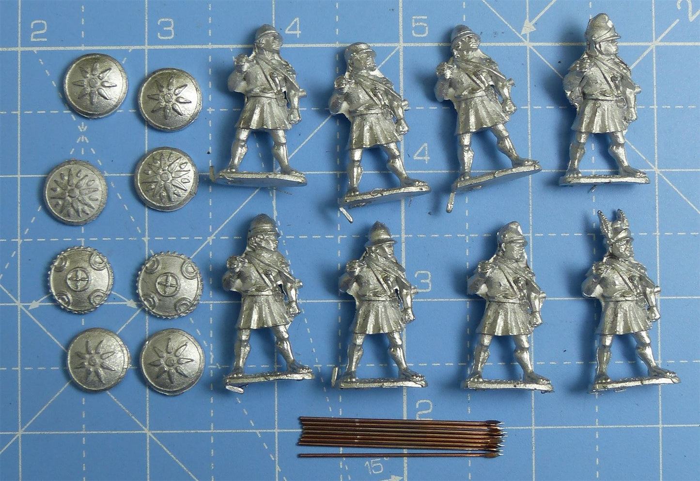 Unarmoured Macedonian Pikemen WG101 Metal - Wargames Foundry Miniatures #26C