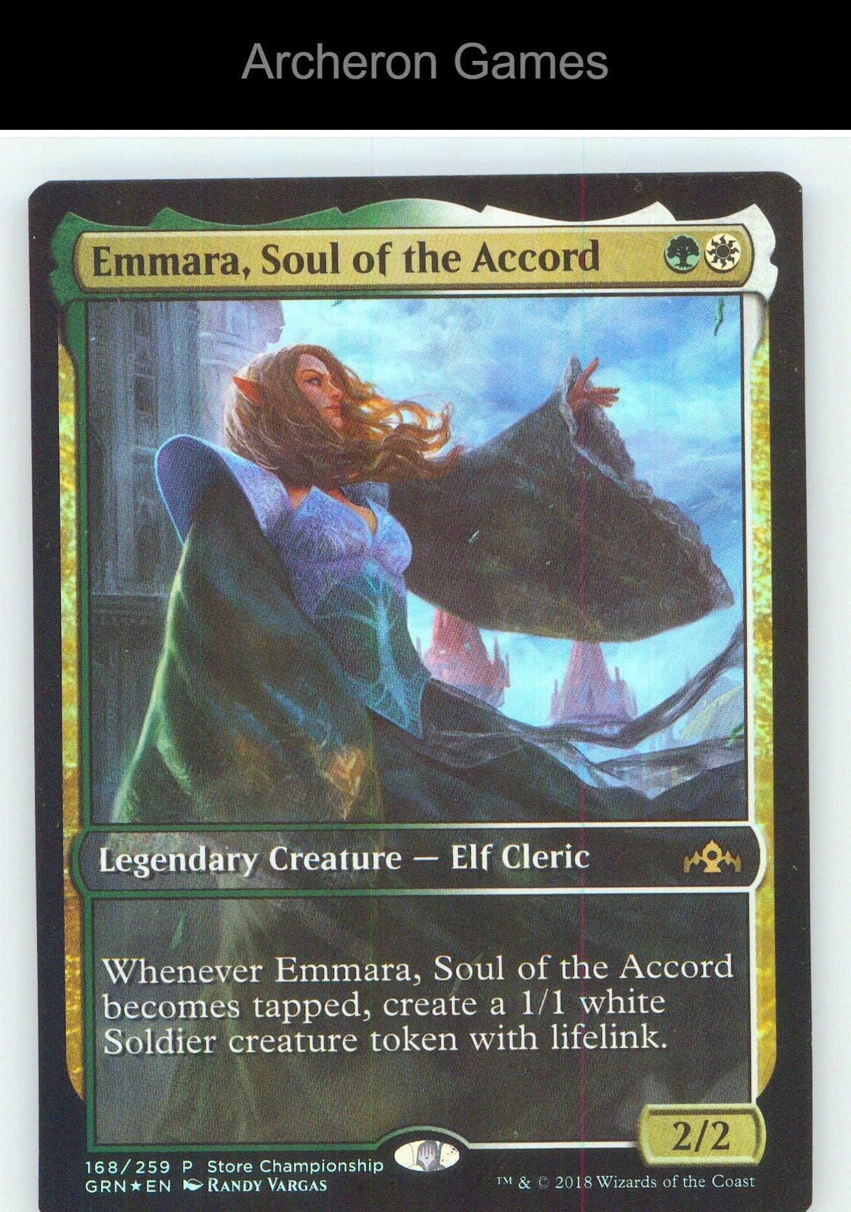 Emmara, Soul of the Accord 168 R MTG Card NM/EX+ Foil