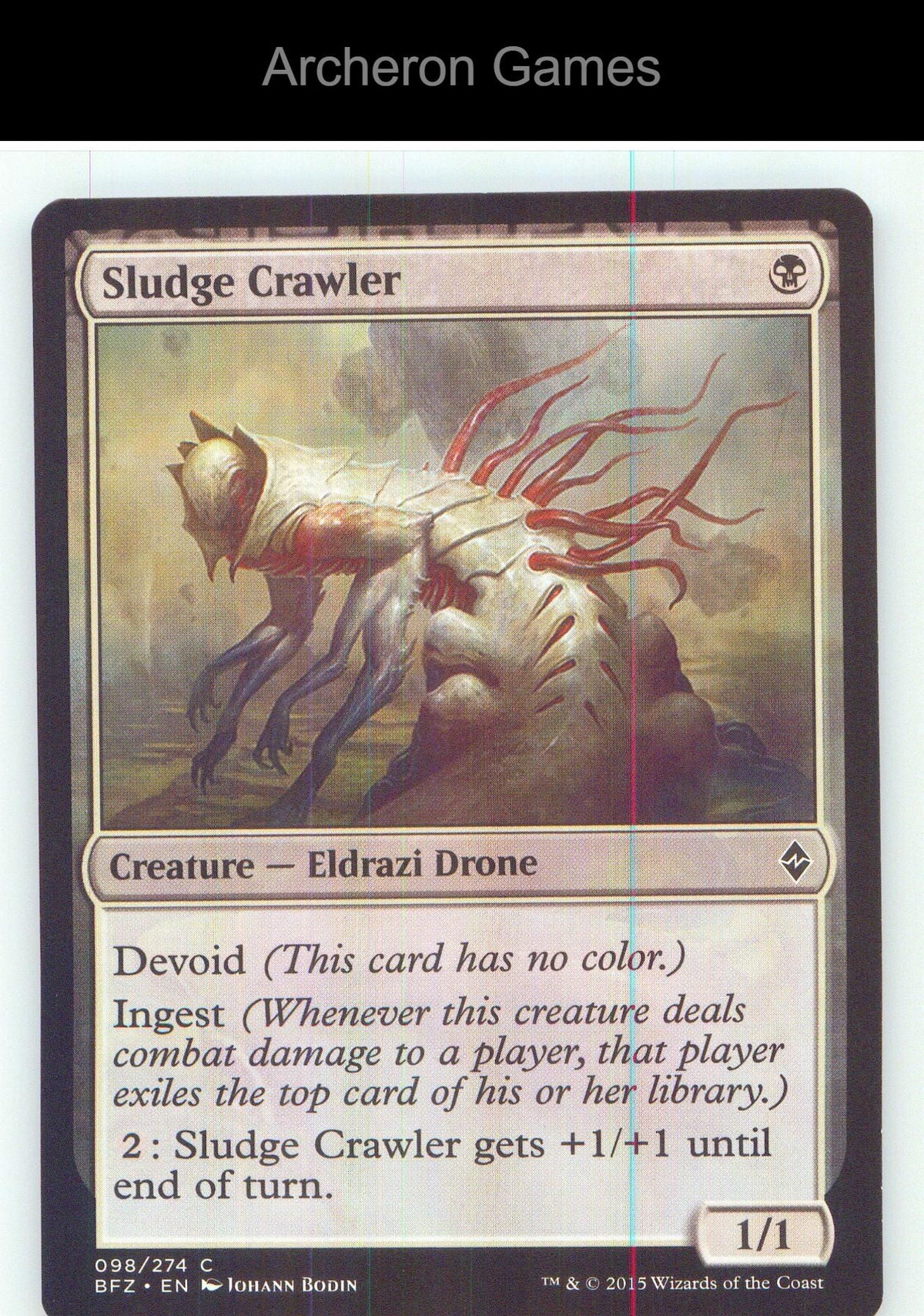 Sludge Crawler BFZ 98 C MTG Card NM/EX+