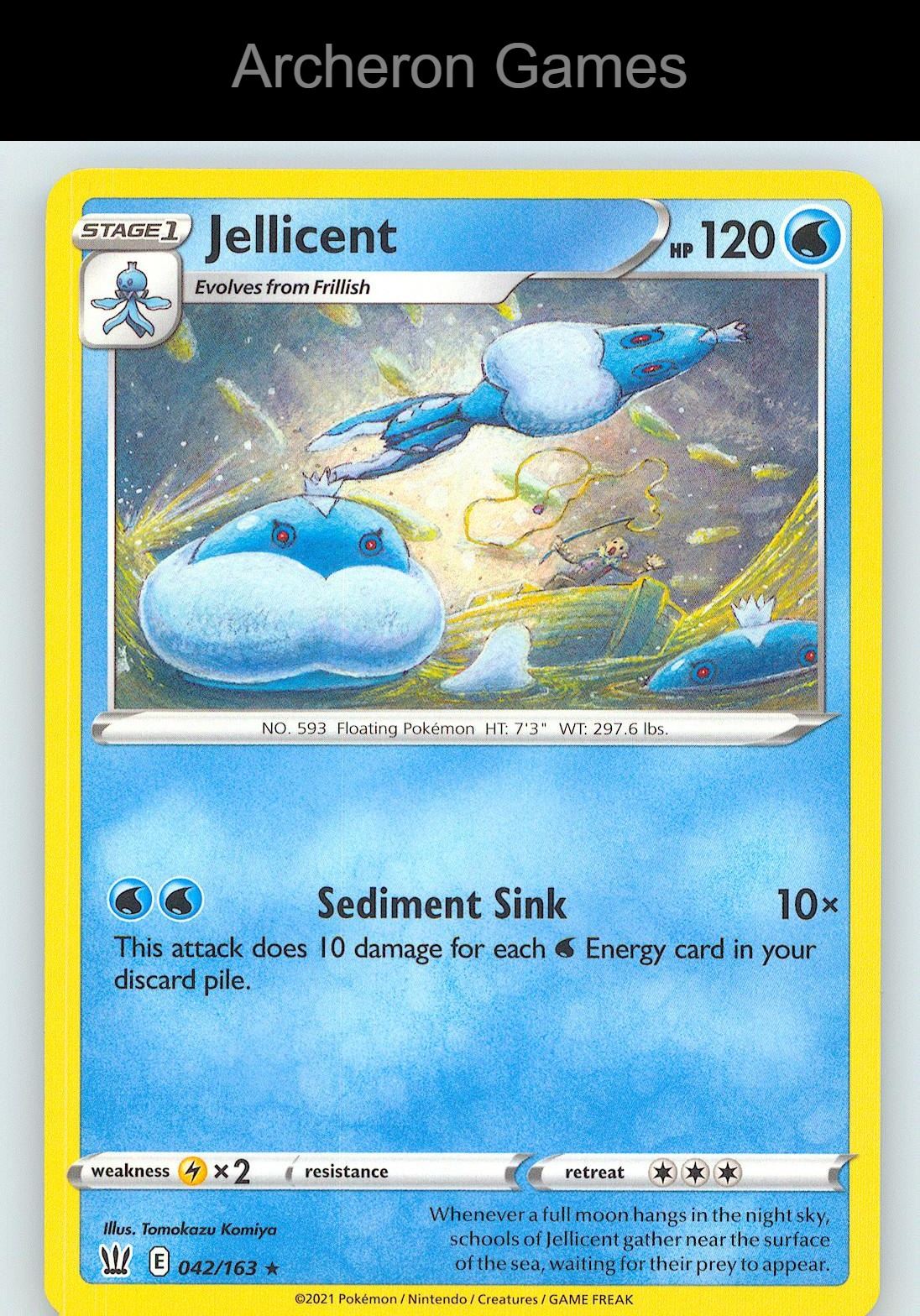 Pokemon Card Jellicent BST 042/163 R Battle Styles