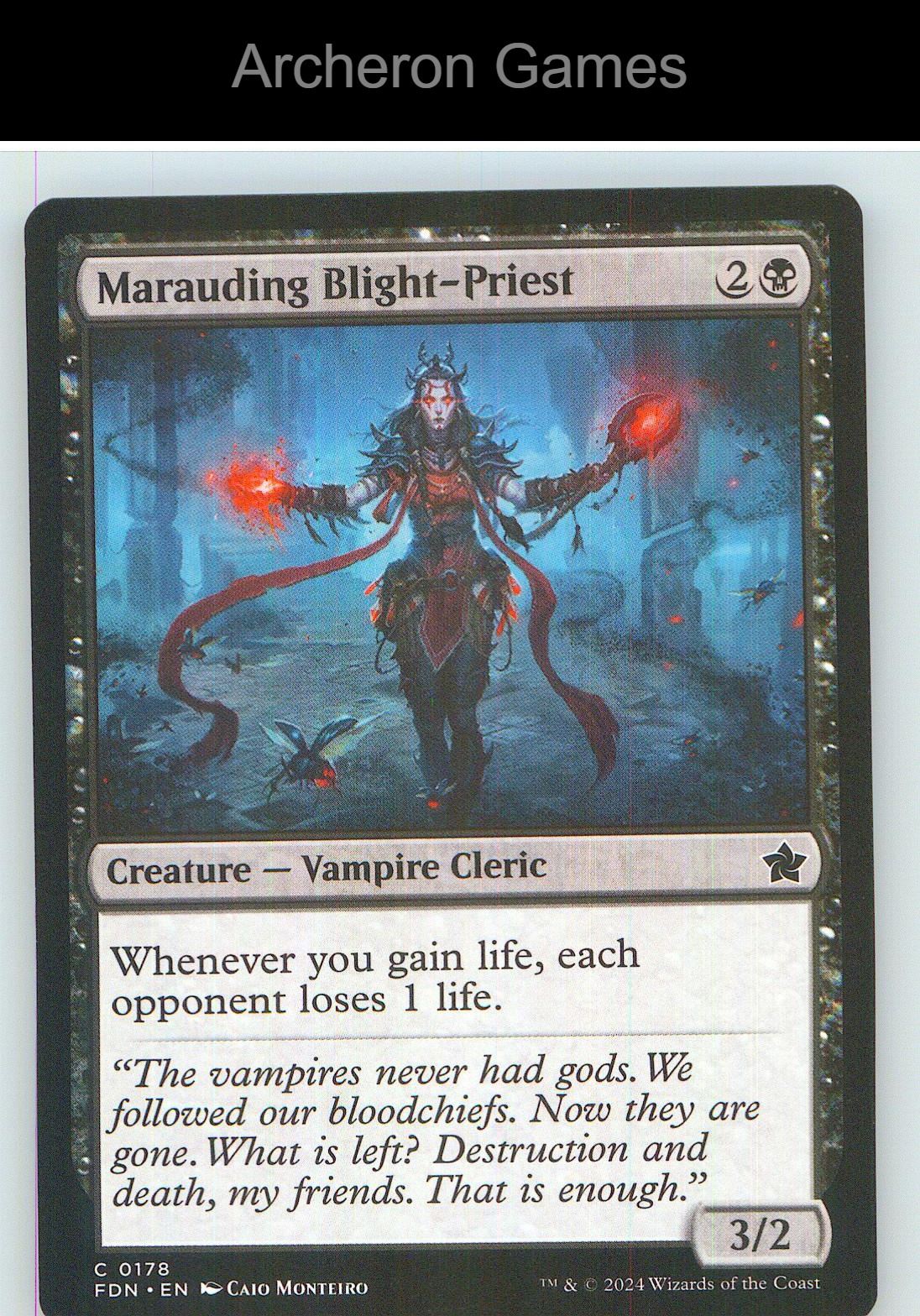 Marauding Blight-Priest FDN 178 C MTG Card NM/EX+