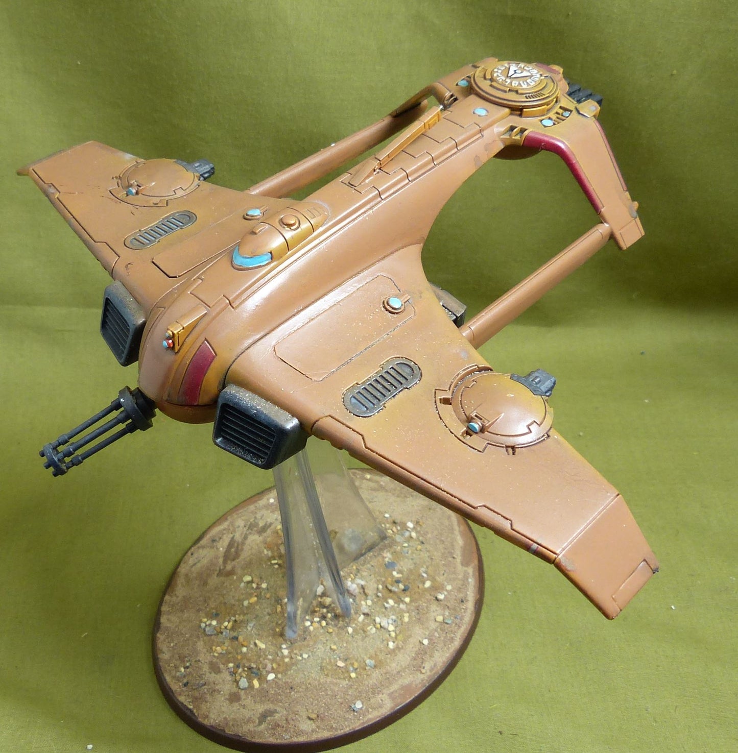 AX3 Razorshark Strike Fighter painted - Tau Empire - Warhammer 40K #2Y2