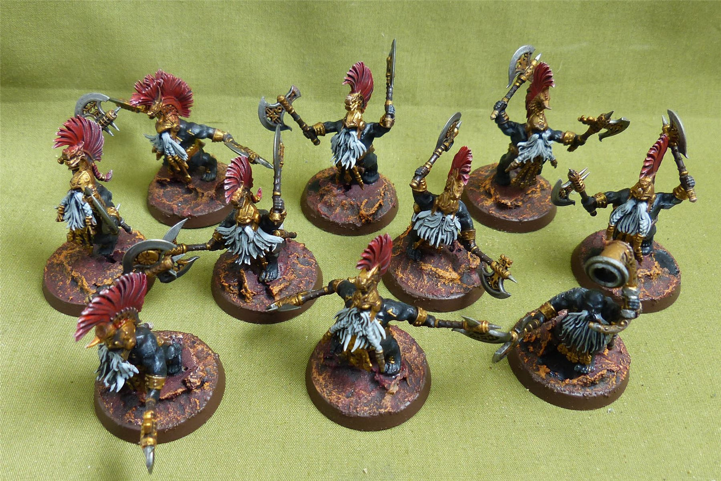 Vulkite Berzerkers painted - Fyreslayers - Warhammer AoS #1O3