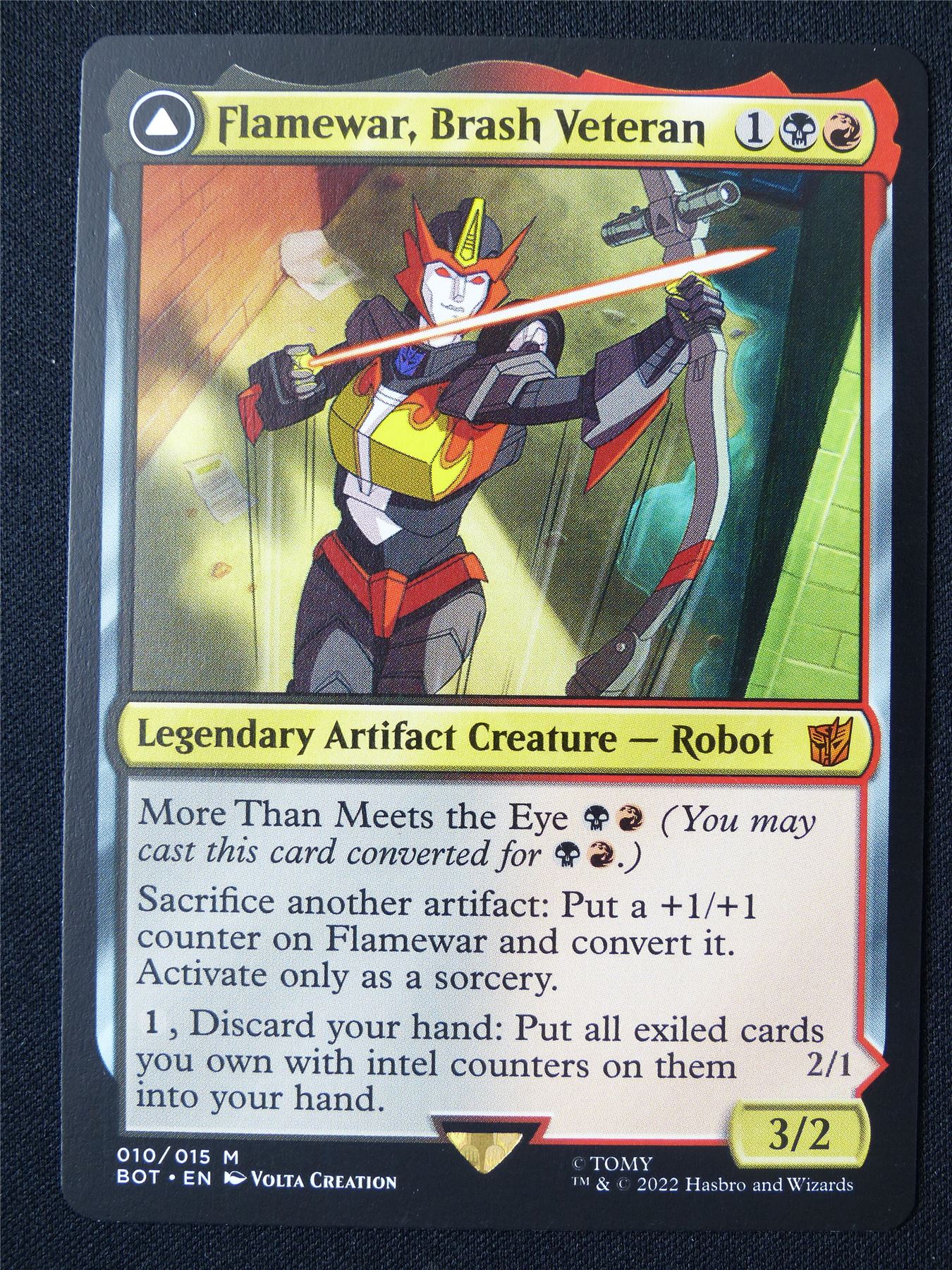 Flamewar Brash Veteran - BOT - Mtg Card #1MJ