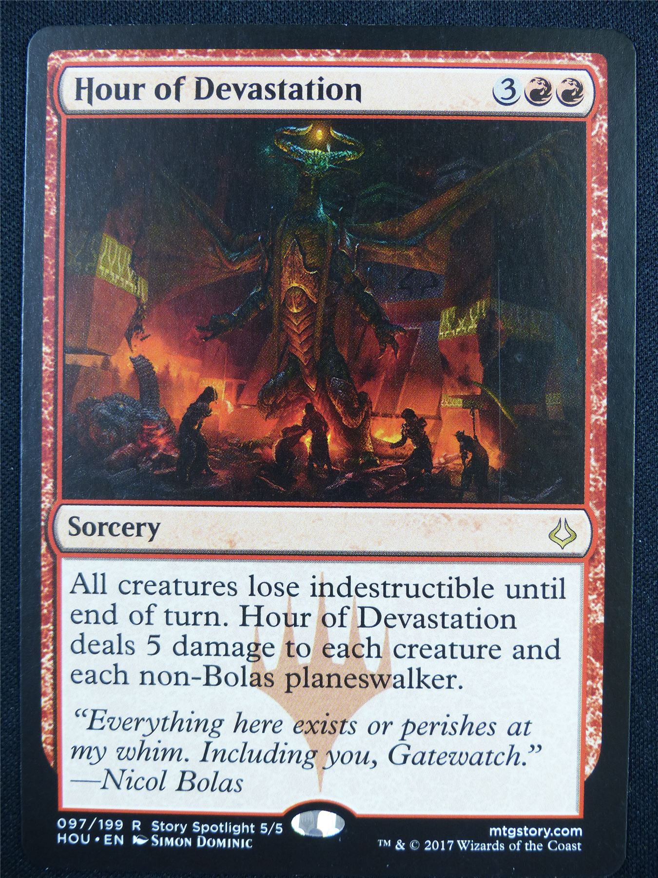 Hour of Devastation 097/199 - HOU - Mtg Card #123