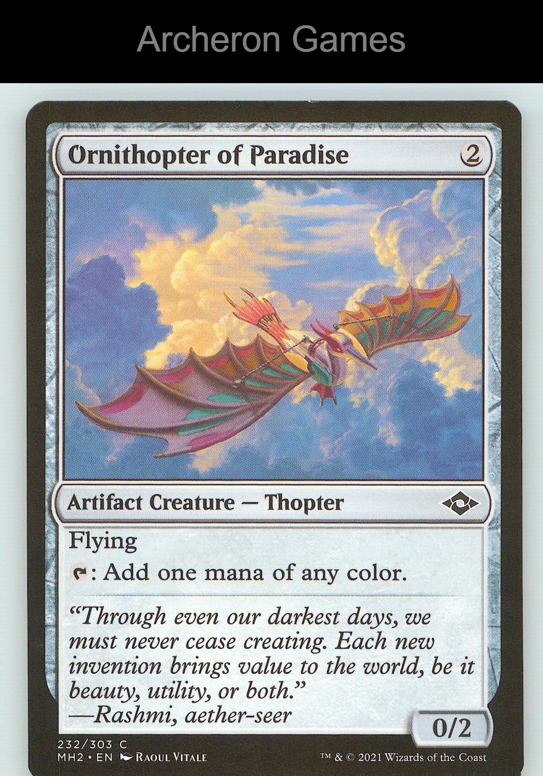Ornithopter of Paradise MH2 232 C MTG Card NM/EX+