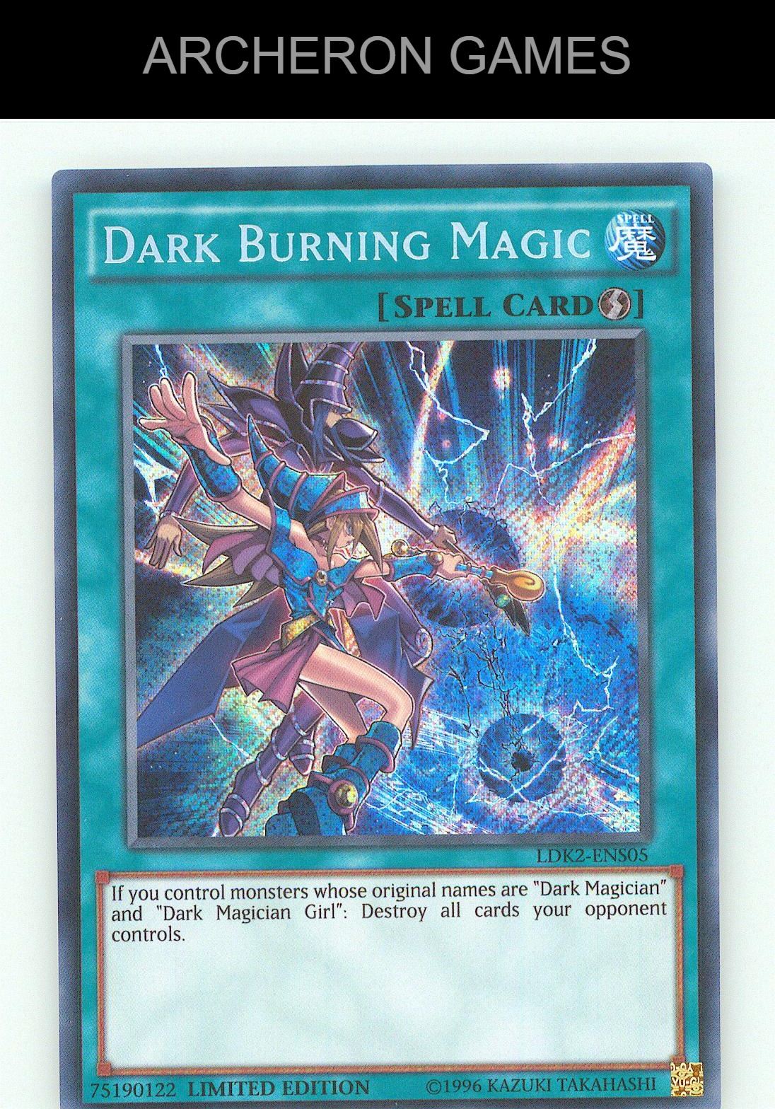 Dark Burning Magic SEC YUGIOH Card Limited