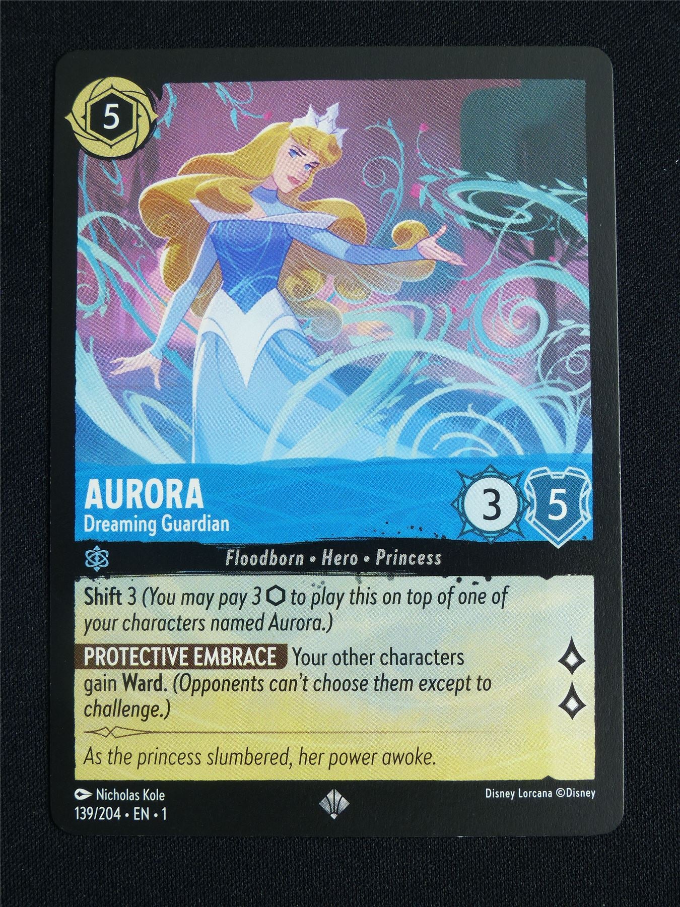 Aurora Dreaming Guardian 139/204 - Lorcana Card #5FR