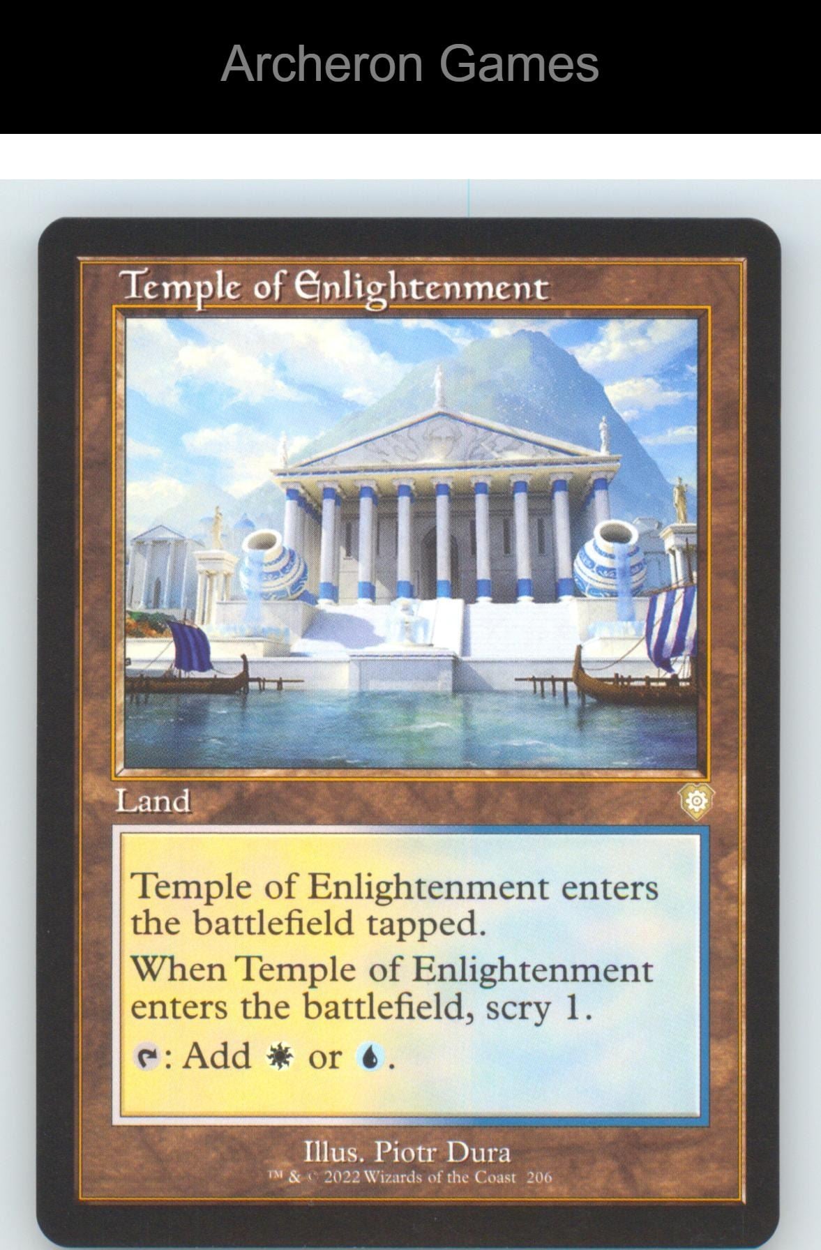 Temple of Enlightenment (Retro Frame) BRC 206 R MTG Card NM/EX+