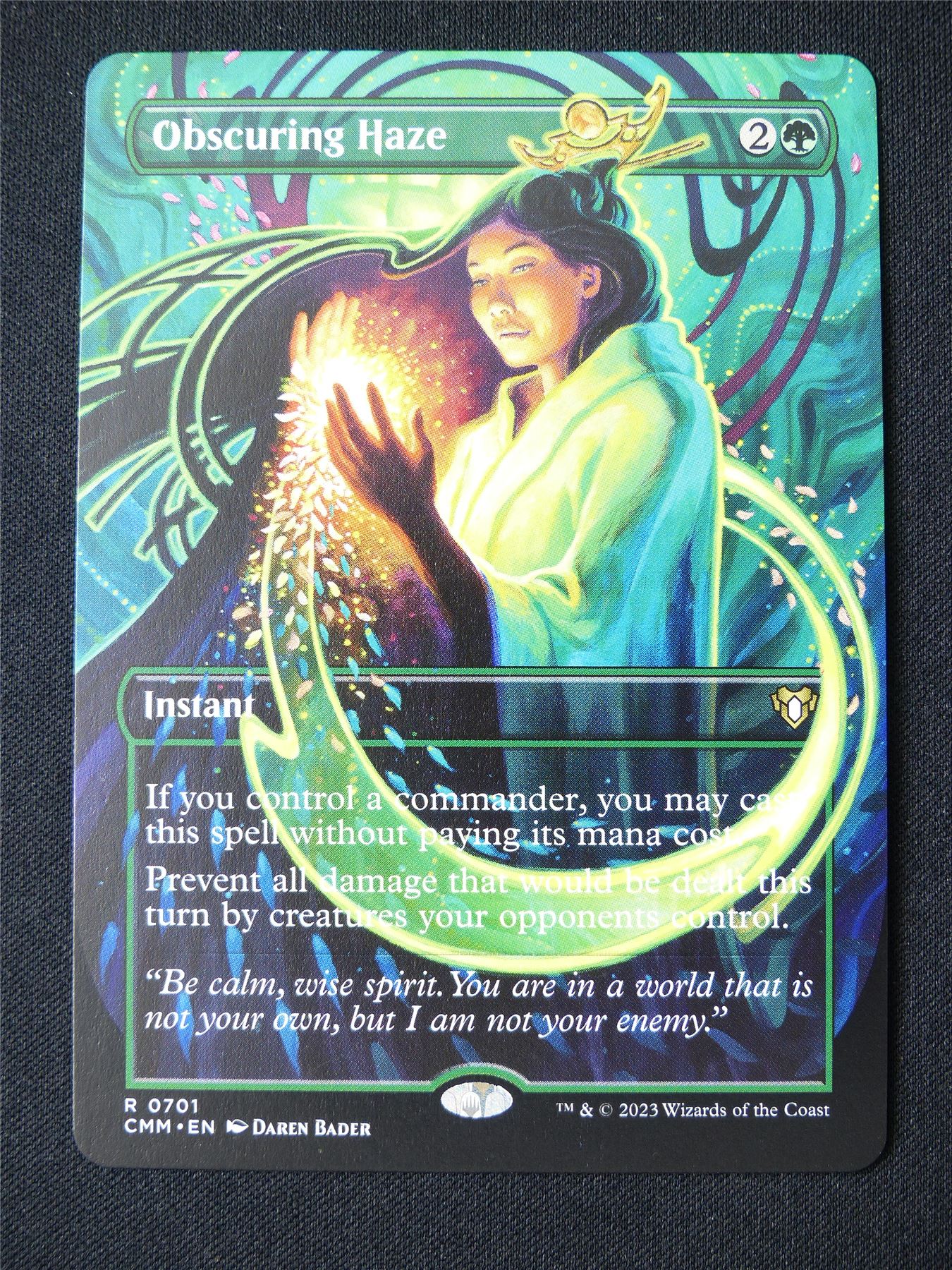 Obscuring Haze Borderless - CMM - Mtg Card #13V