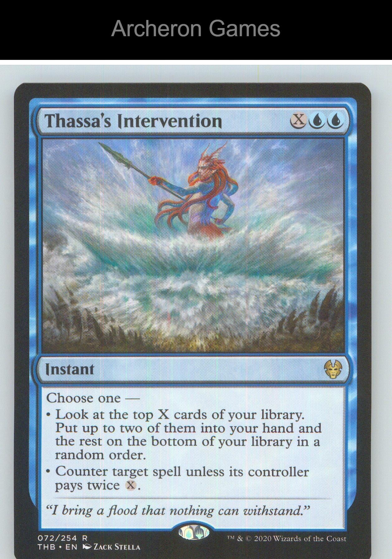 Thassa's Intervention THB 72 R MTG Card NM/EX+