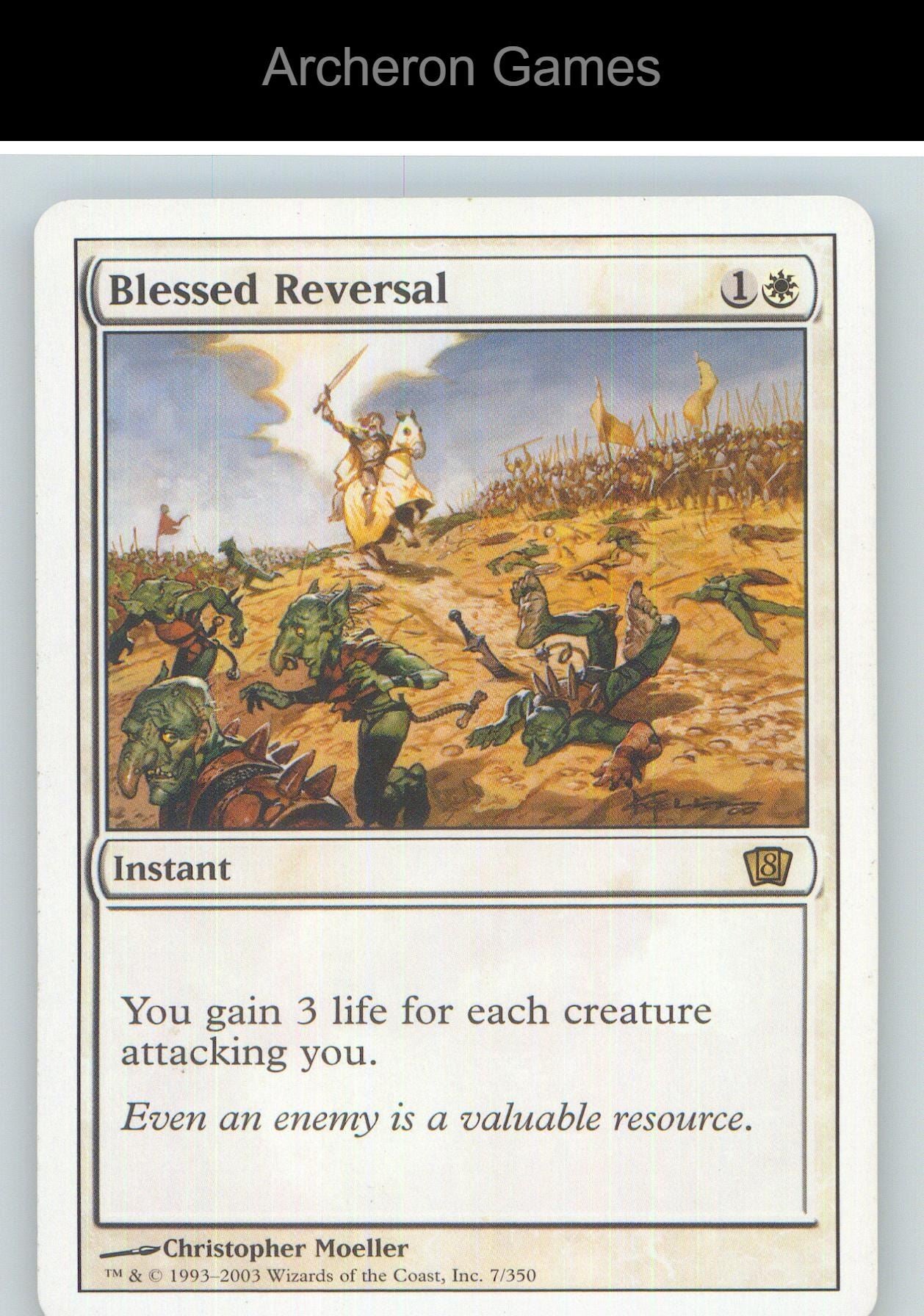Blessed Reversal 8ED 7 R MTG Card NM/EX+