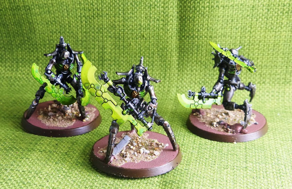 Necrons - Skorpekh Destroyers x 3 models Painted - Warhammer AoS 40k #BV