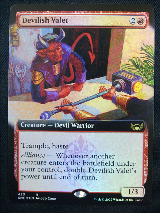 Devilish Valet Extended Foil - SNC - Mtg Card #359
