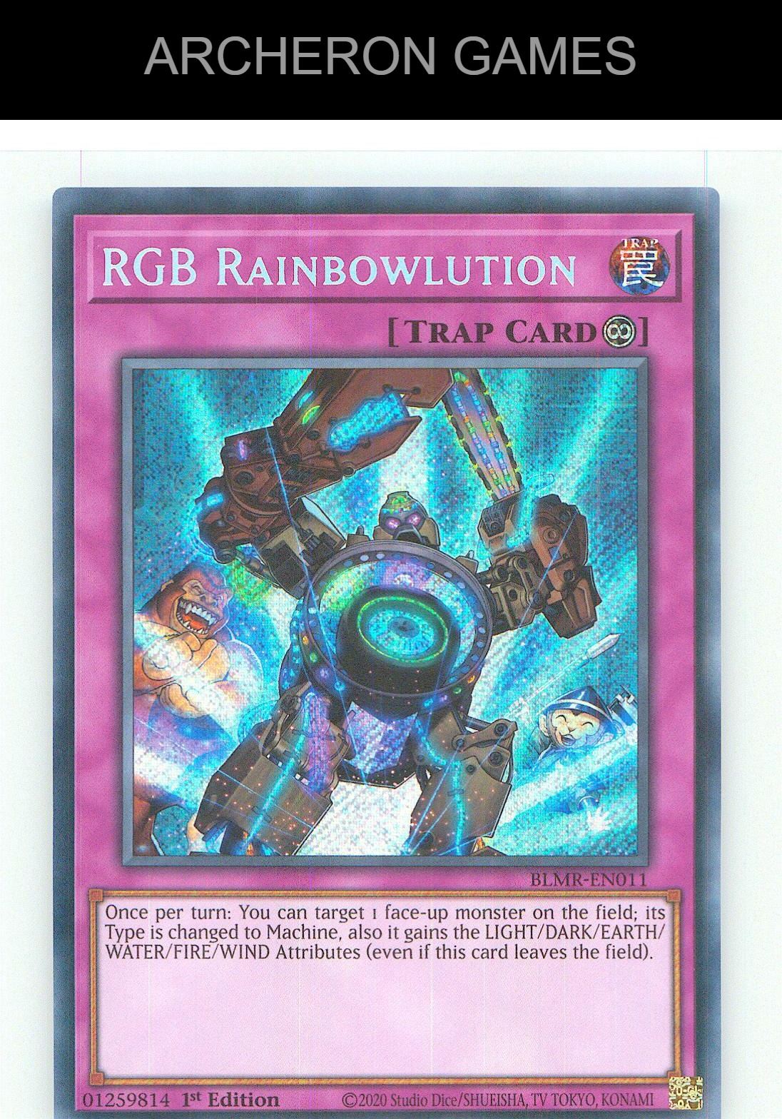RGB Rainbowlution SEC YUGIOH Card 1st Edition