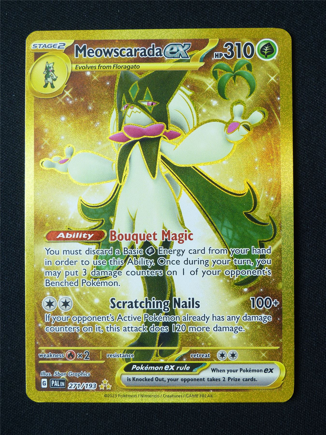 Meowscarada 271/193 Textured Holo - Pokemon Card #8WE
