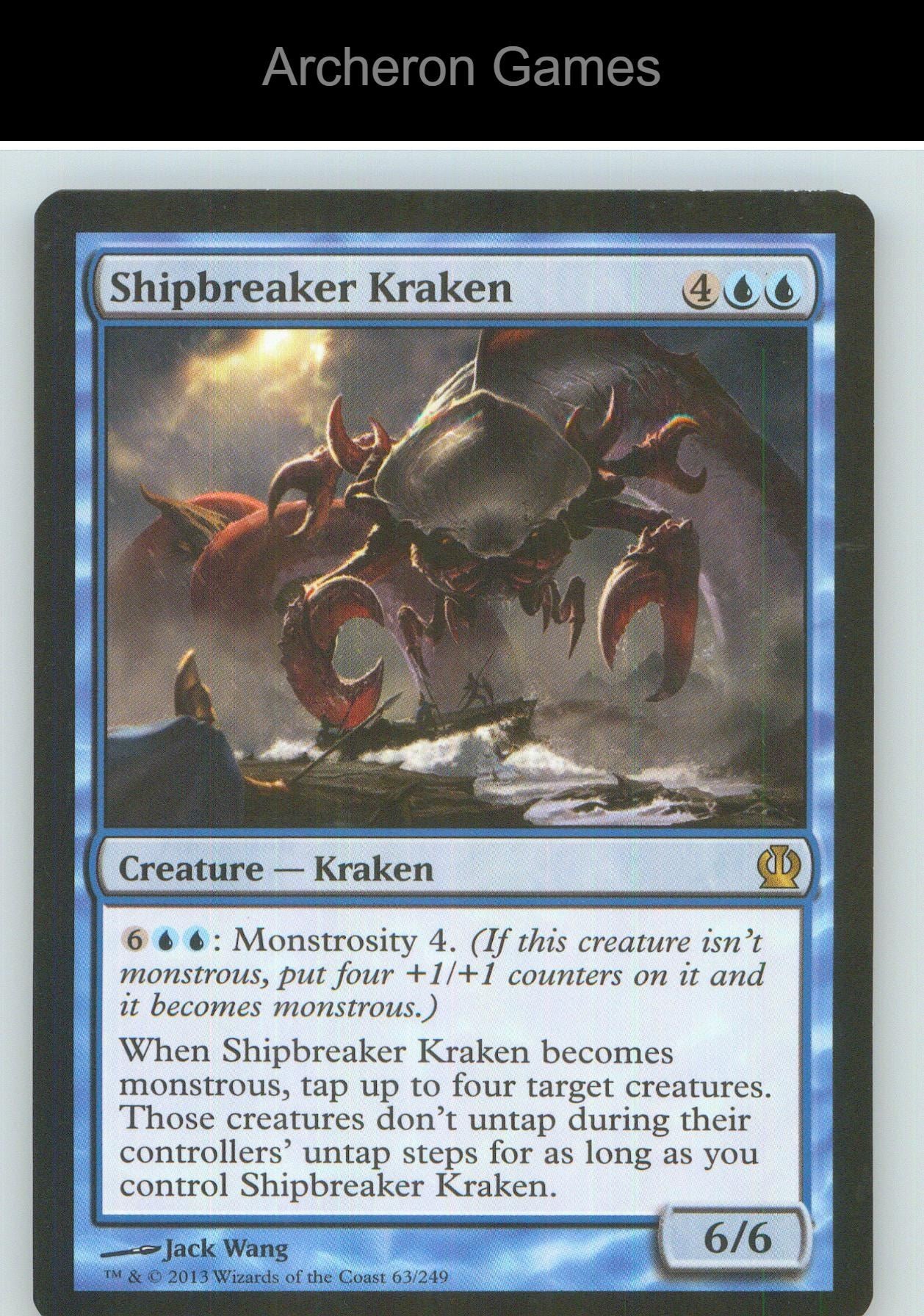 Shipbreaker Kraken THS 63 R MTG Card NM/EX+