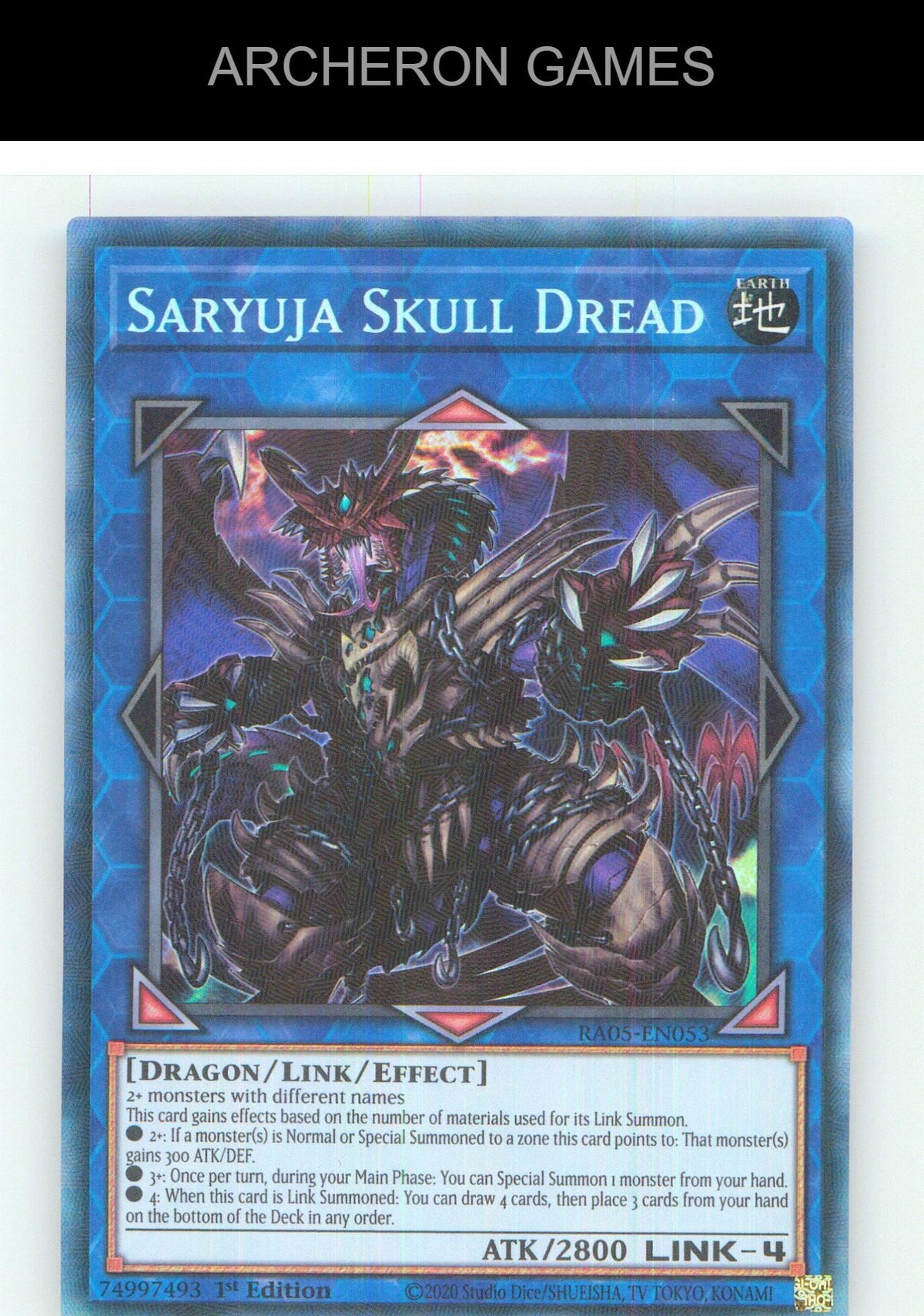 Saryuja Skull Dread (Collector's Rare) Collector's Rare YUGIOH Card 1st Edition