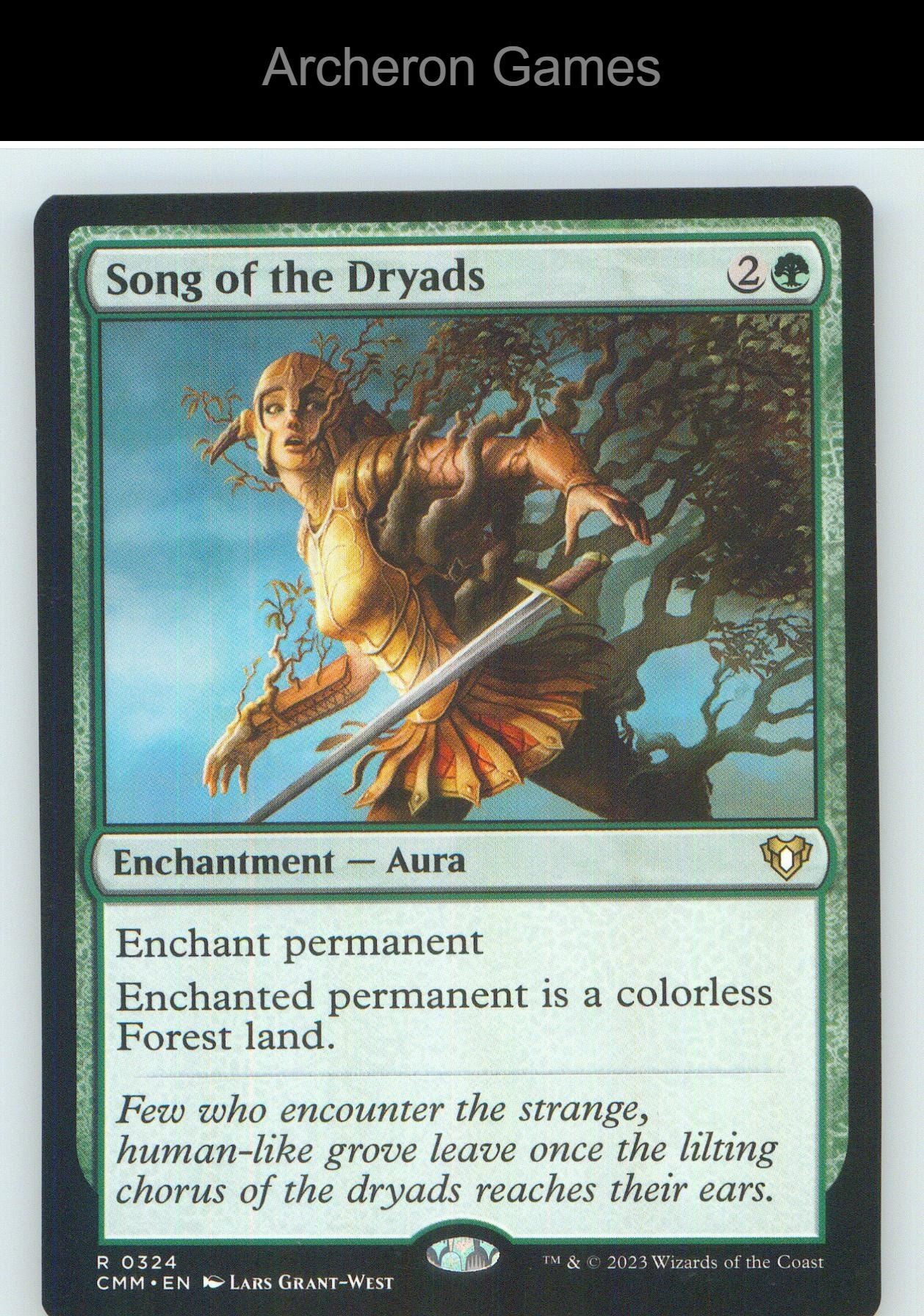 Song of the Dryads CMM 324 R MTG Card NM/EX+