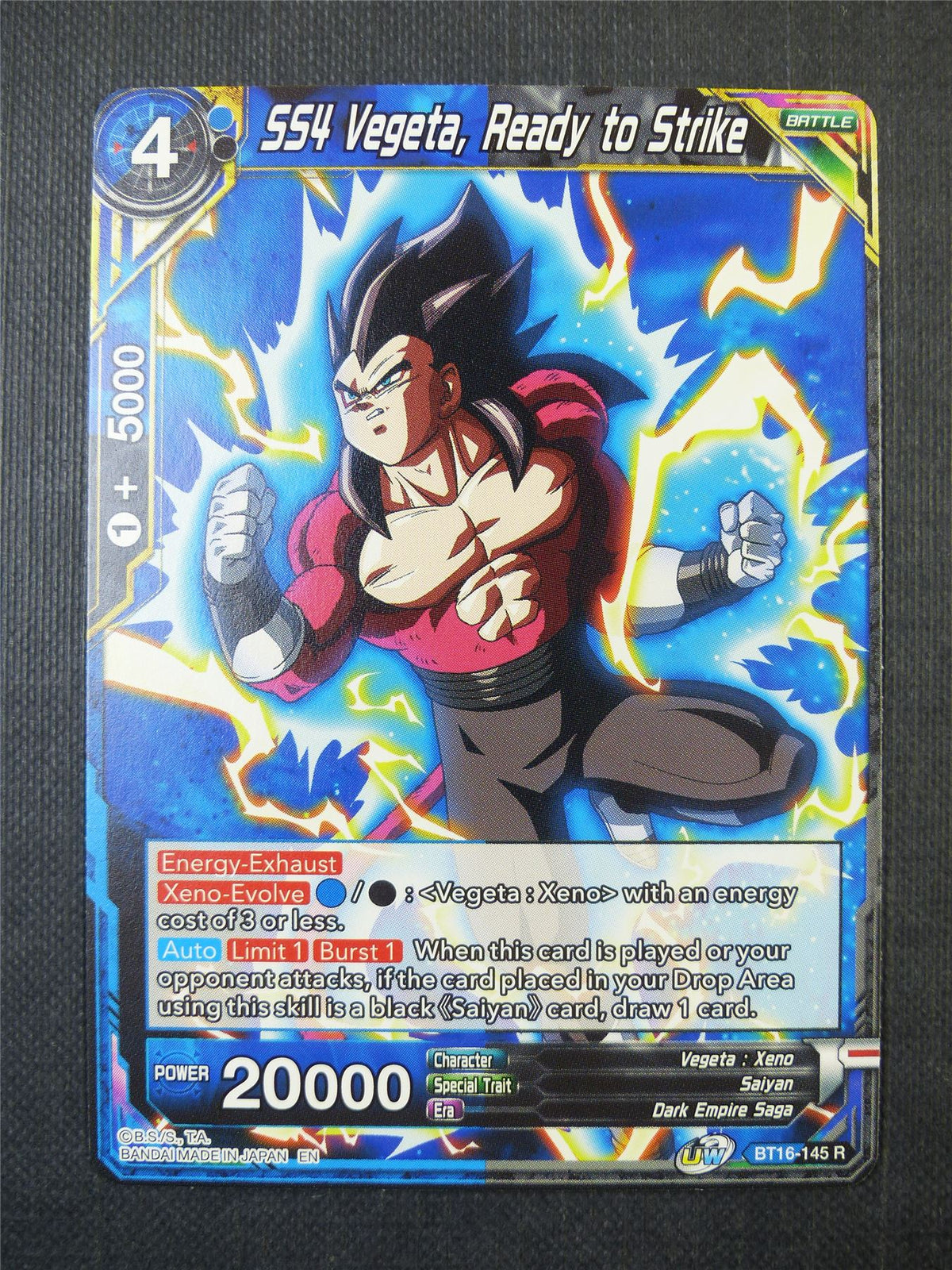 SS4 Vegeta Ready to Strike R - Dragon Ball Super Card #18