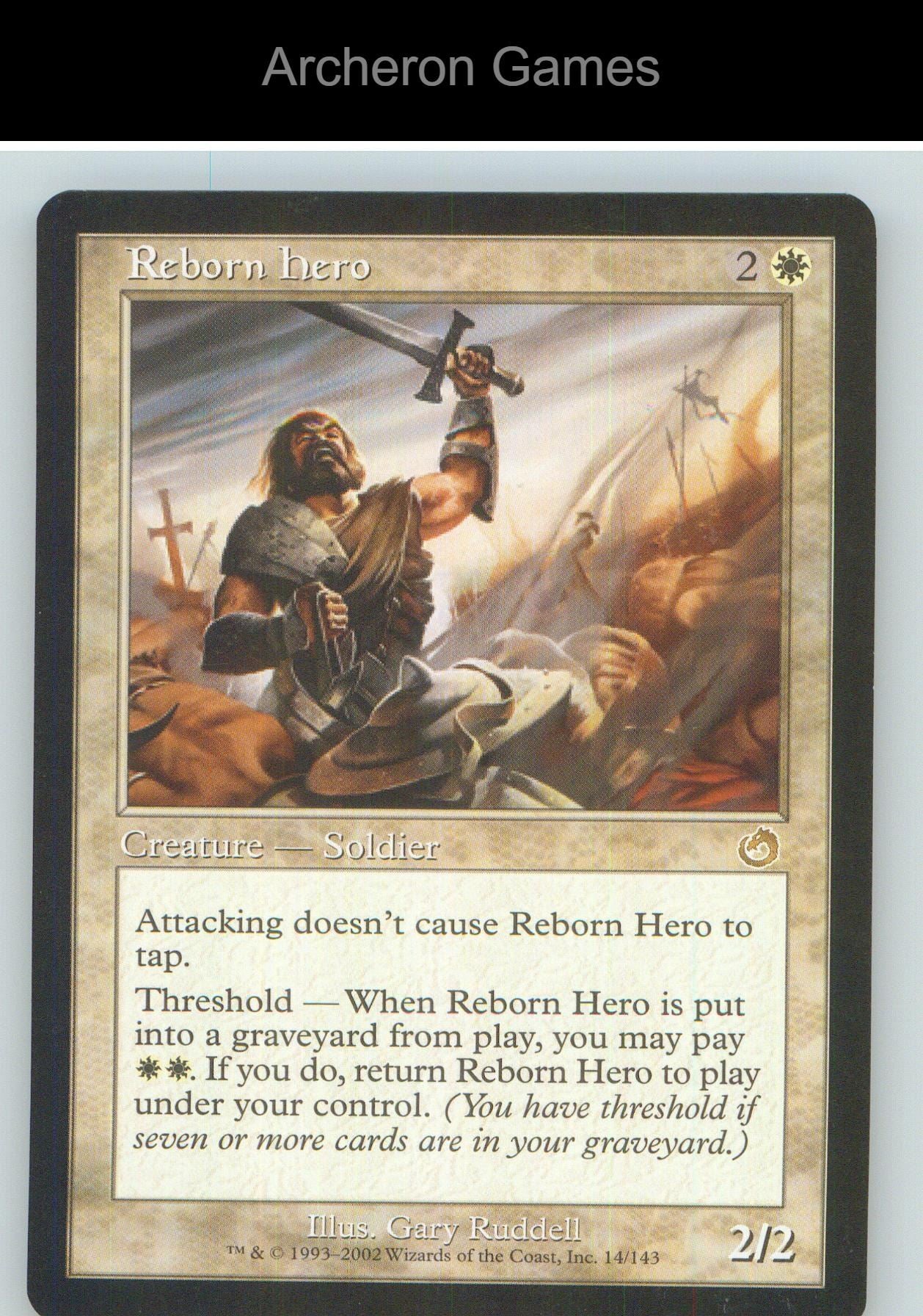 Reborn Hero TOR 14 R MTG Card NM/EX+