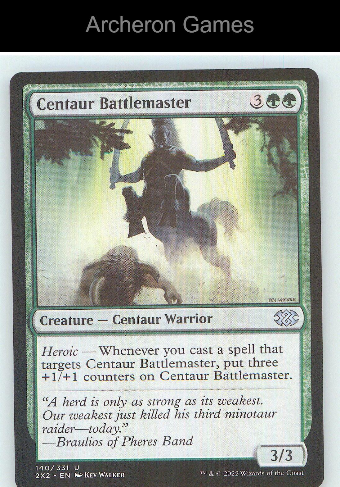 Centaur Battlemaster 2X2 140 UC MTG Card NM/EX+