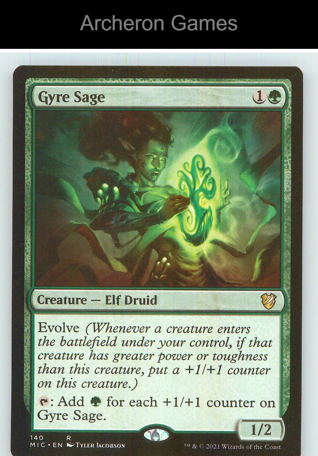Gyre Sage MIC 140 R MTG Card NM/EX+