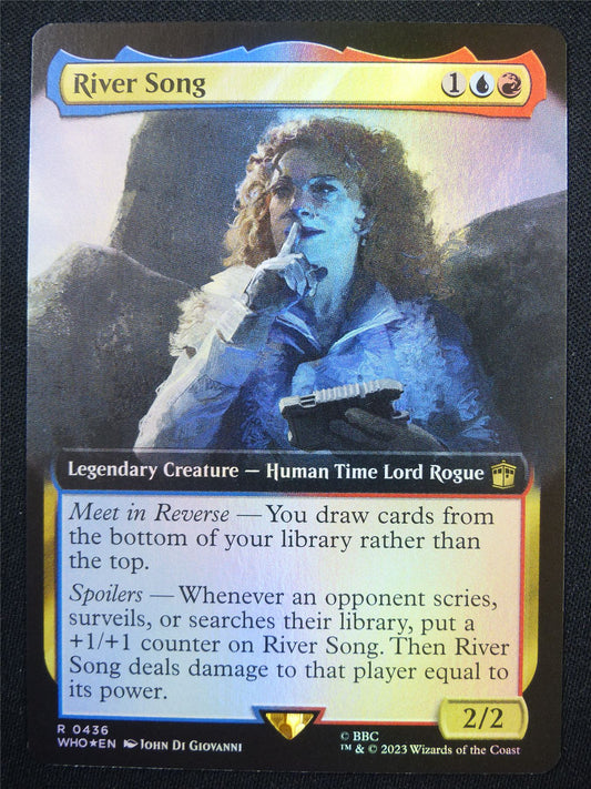 River Song Extended Foil - WHO - Mtg Card #2F9