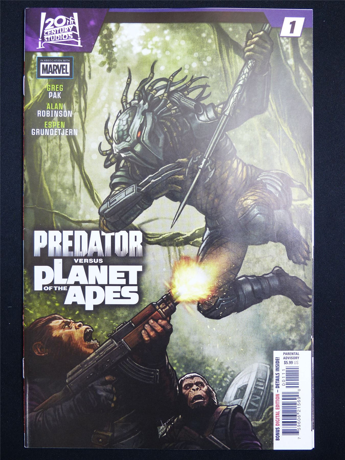 PREDATOR Versus Planet of the Apes #1 Cvr A - Marvel Comic #36N