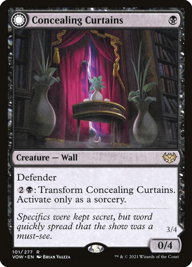 Mtg: VOW : Concealing Curtains // Revealing Eye - - NM