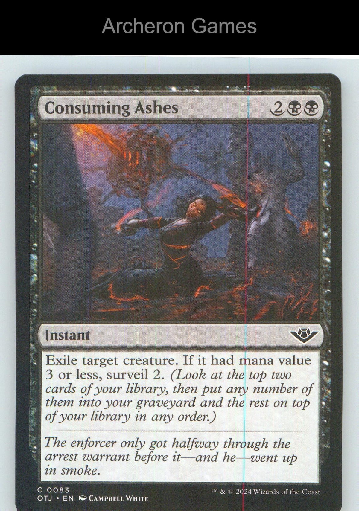 Consuming Ashes OTJ 83 C MTG Card NM/EX+