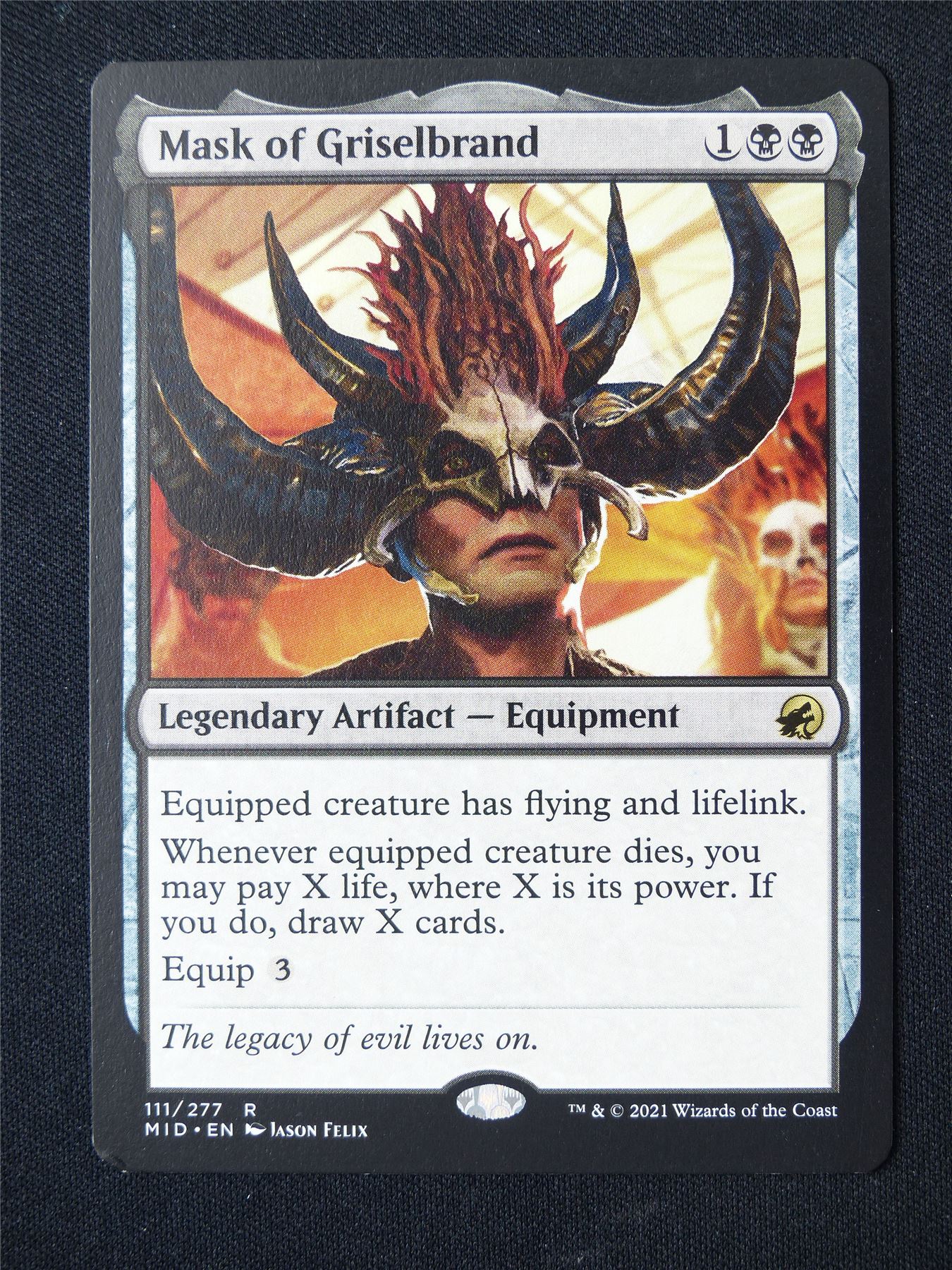 Mask of Griselbrand - MID - Mtg Card #7BQ